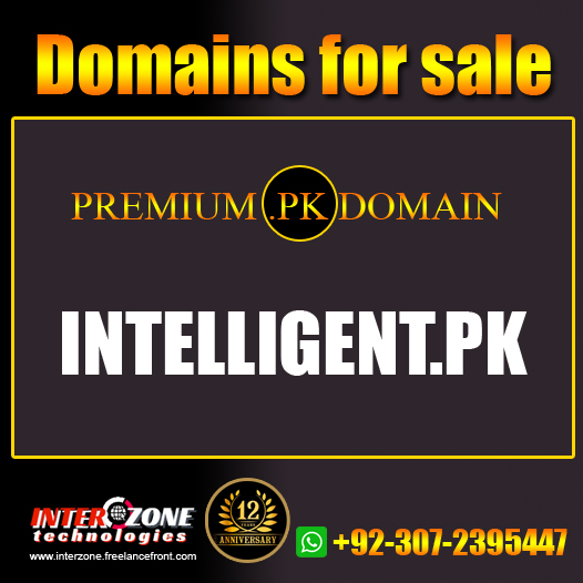 intelligent pk domain for sale